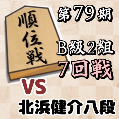 第79期順位戦B級2組7回戦・北浜健介八段戦【速報】