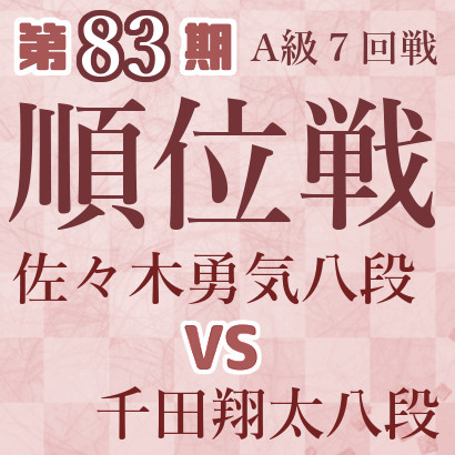 【第83期Ａ級順位戦】佐々木八段vs千田八段